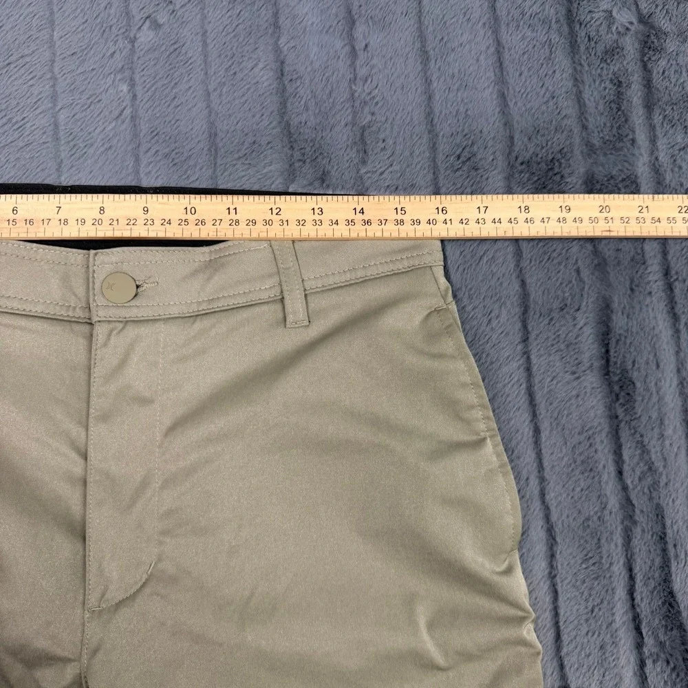Hurley Jet Set Tech Pants Mens 32x30 Khaki Tan Straight Leg Chino HMS24-06893